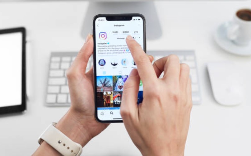 instagram on phone