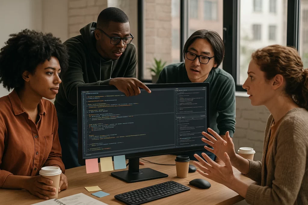 Team collaboration when coding