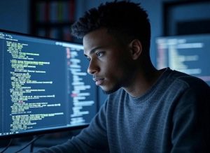 programmer coding a server-side solution for IPTV